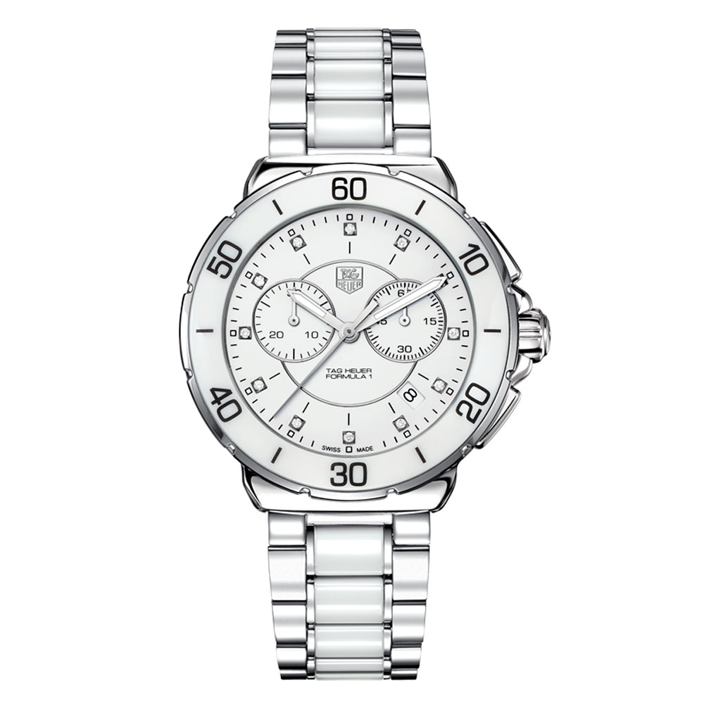 TAG HEUER Formula 1 Steel Ceramic And Diamonds Chronograph 41mm CAH1211.BA0863