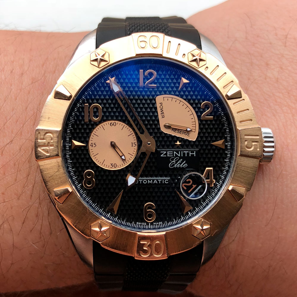 Zenith Defy Classic Elite Power Reserve Gold Bezel 86.0516.685/21.C648