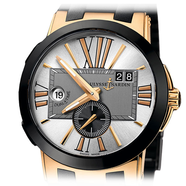 Ulysse Nardin Executive Dual Time Rose Gold 246-00-3/421