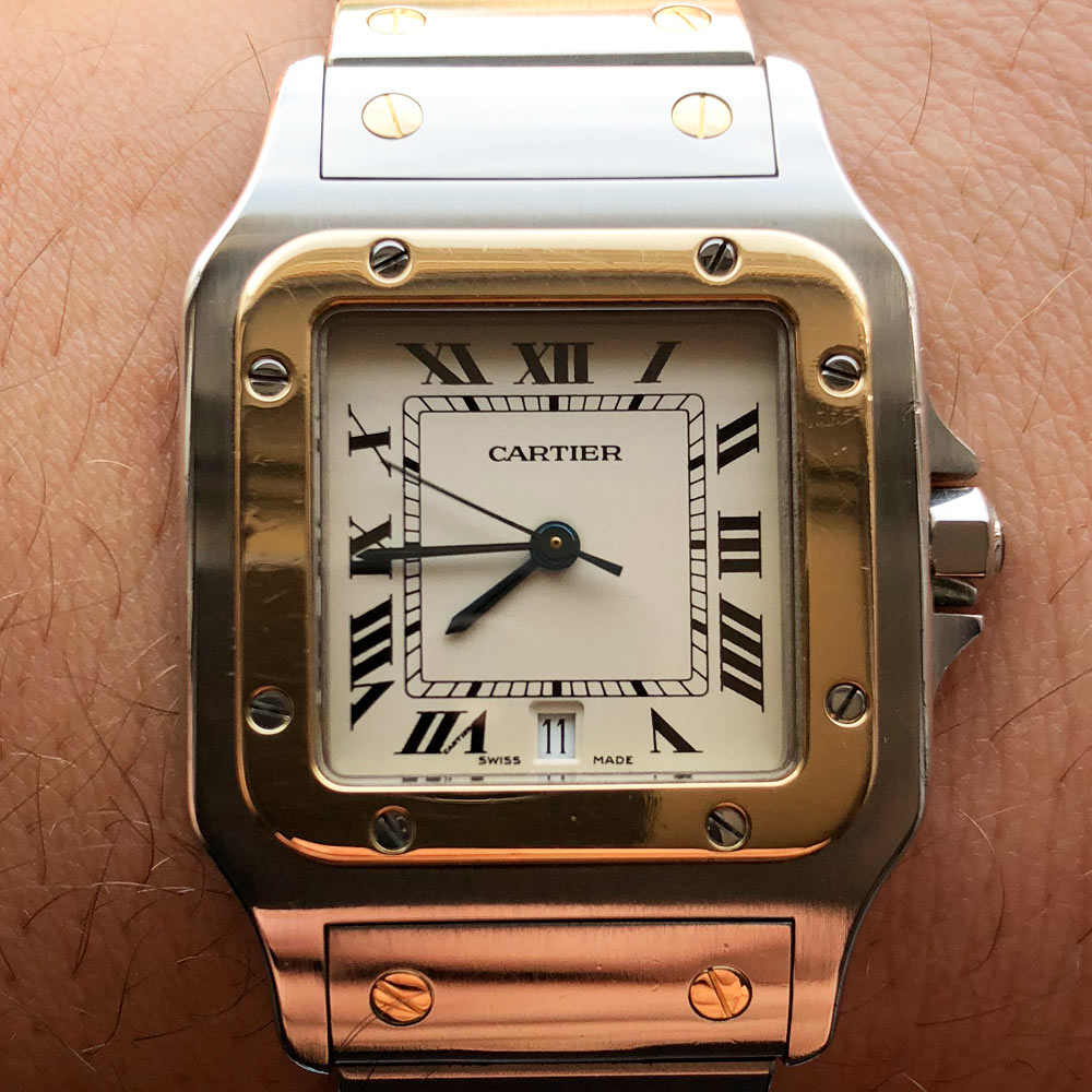 Cartier Santos Steel + Gold 750 1566