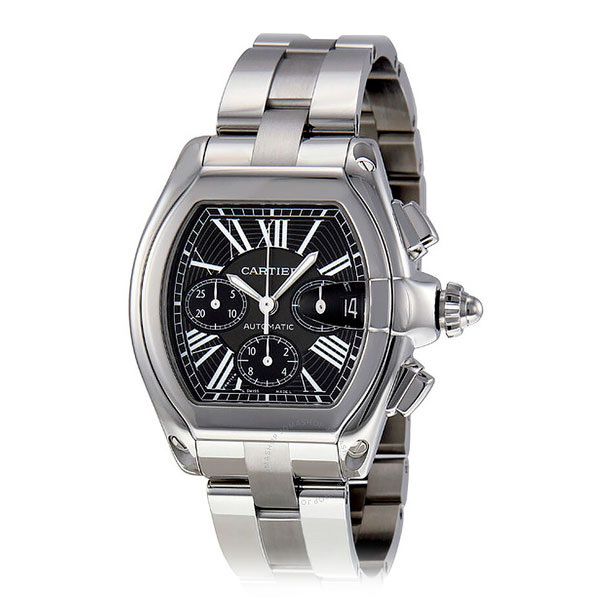 Cartier Roadster Extra Large Black Dial Stainless Steel W62020X6