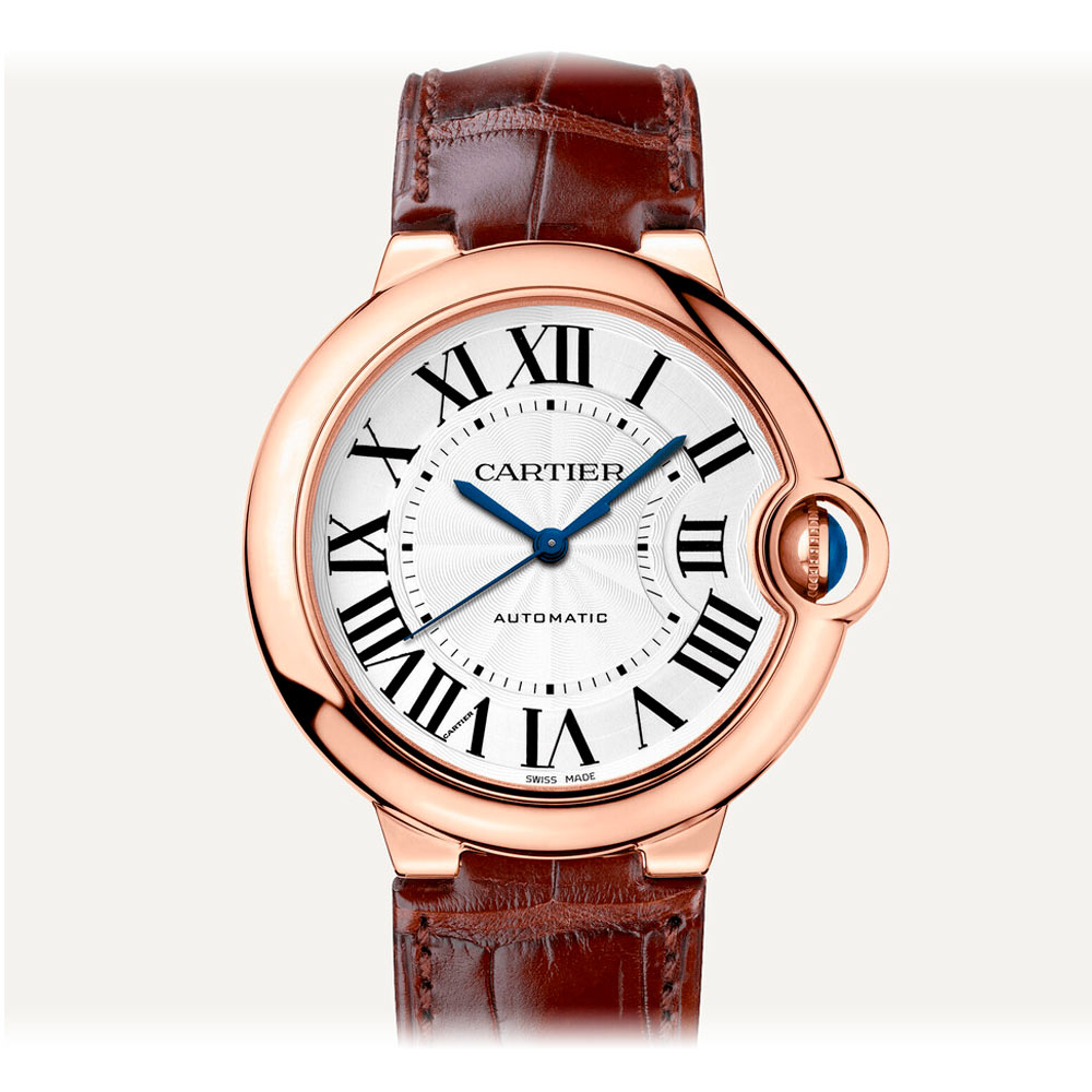 Cartier Rose Gold Ballon Bleu Automatic 36 mm Ref 3003-WGBB0009