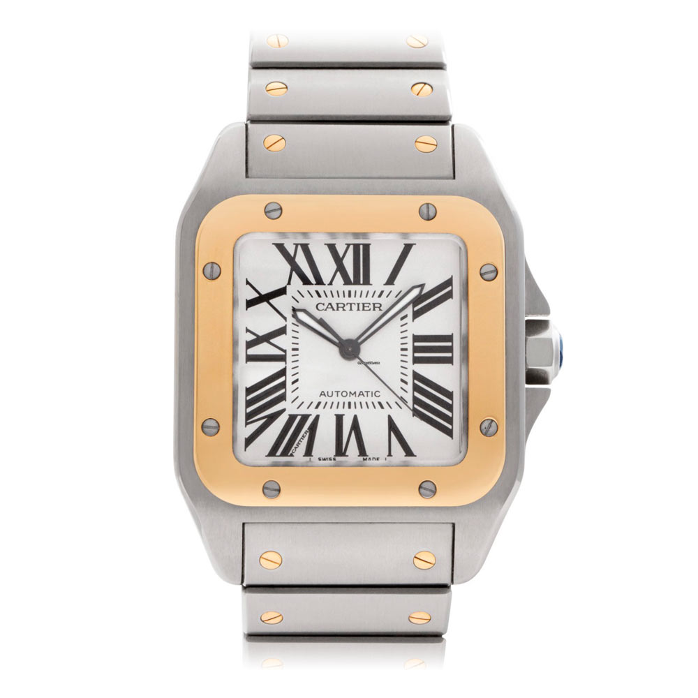 Cartier Santos 100 XL Gold and Steel 2656 W200728G