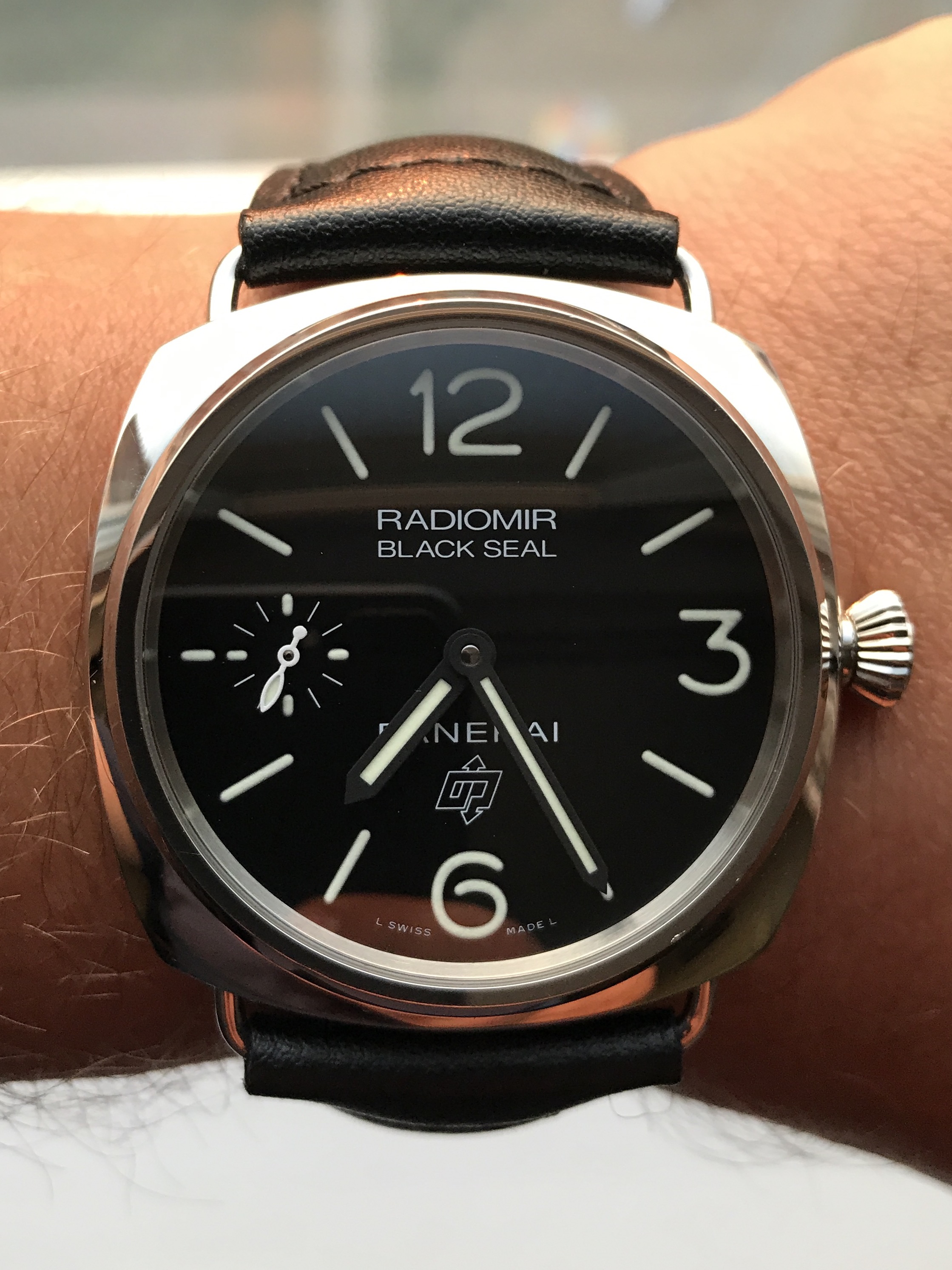 Officine Panerai Radiomir Black Seal Logo Acciaio 45 mm PAM00380