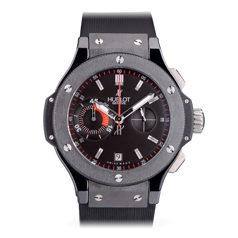 Hublot Big Bang 44mm Limited Edition Euro Uefa 2008 Black Ceramic ref: 318.CM.1123.RX.EUR08