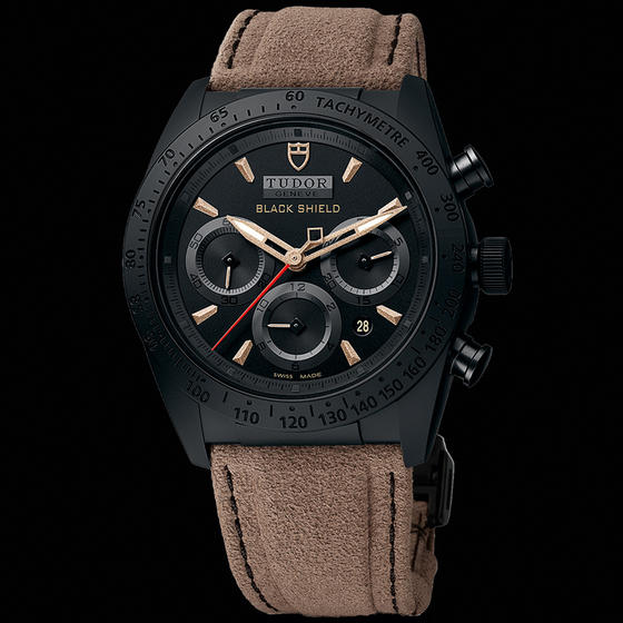 Tudor Fastrider Chronograph Fastrider Black Shield 42000CN Leather strap