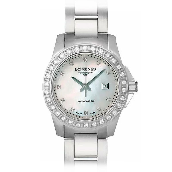 Longines Sport Conquest Diamonds Bezel and Pearl Diamonds Dial ref. L3.258.0.89.6