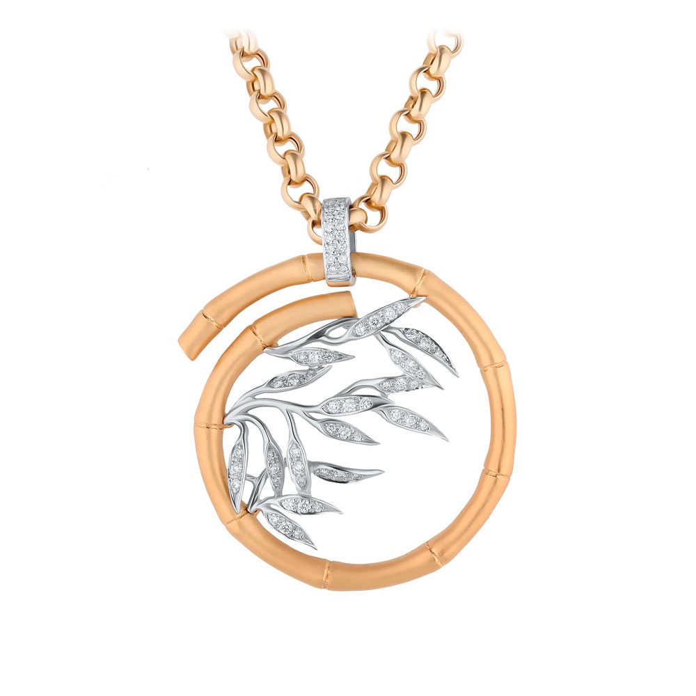 Подвеска Carrera y Carrera Bambu Maxi Pendant Yellow Gold 750