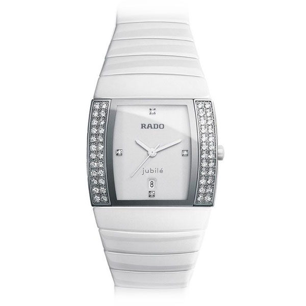 Rado Sintra Jubile Quartz 30mm Ceramic & Diamonds White R13830702