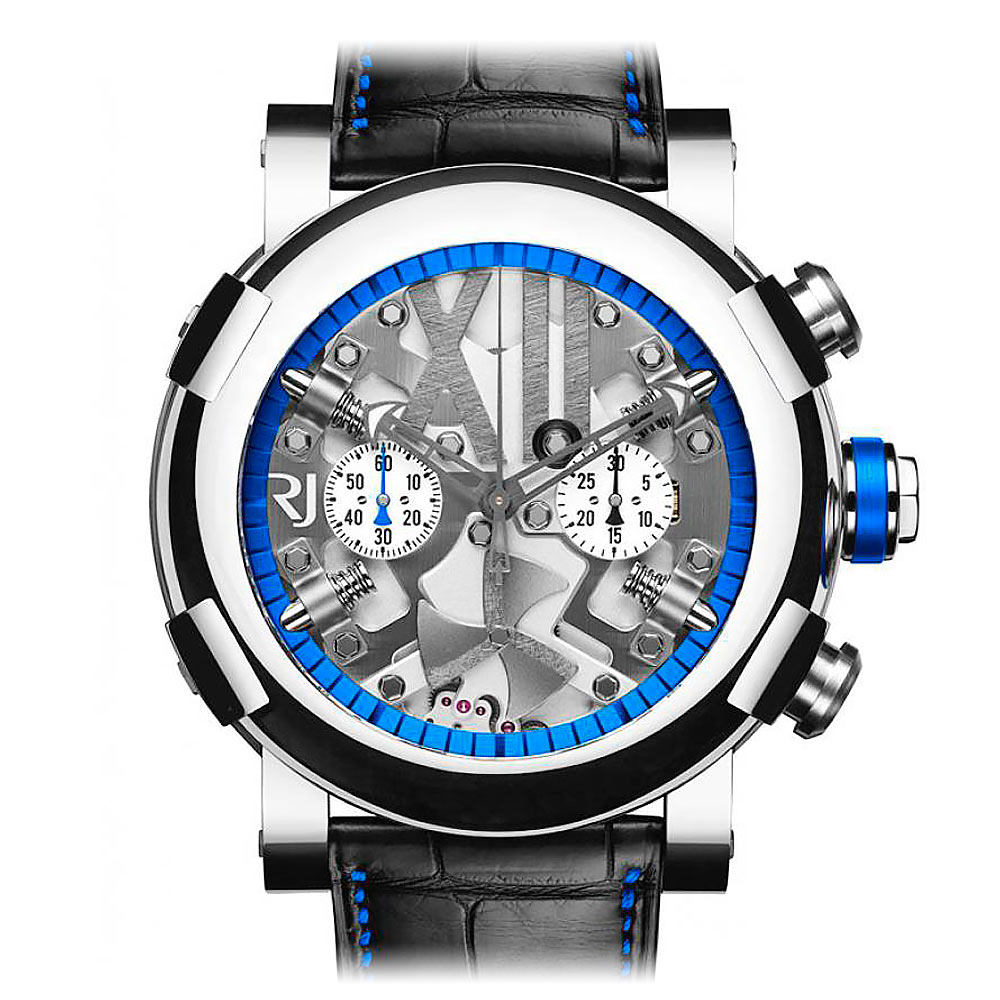 Romain Jerome Titanic Dna Steampunk Chrono Colours Blue Limited Edition 99 RJ.T.CH.SP.005.02