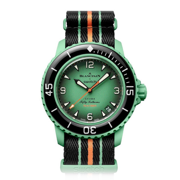 Swatch x Blancpain Indian Ocean 42 GreenBlack SO35I100