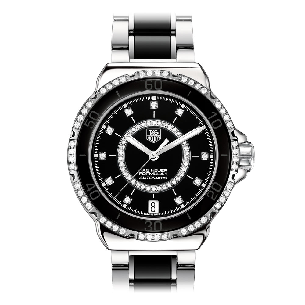 AG Heuer Formula 1 Steel And Ceramic Diamonds Automatic 37 mm WAU2212.BA0859