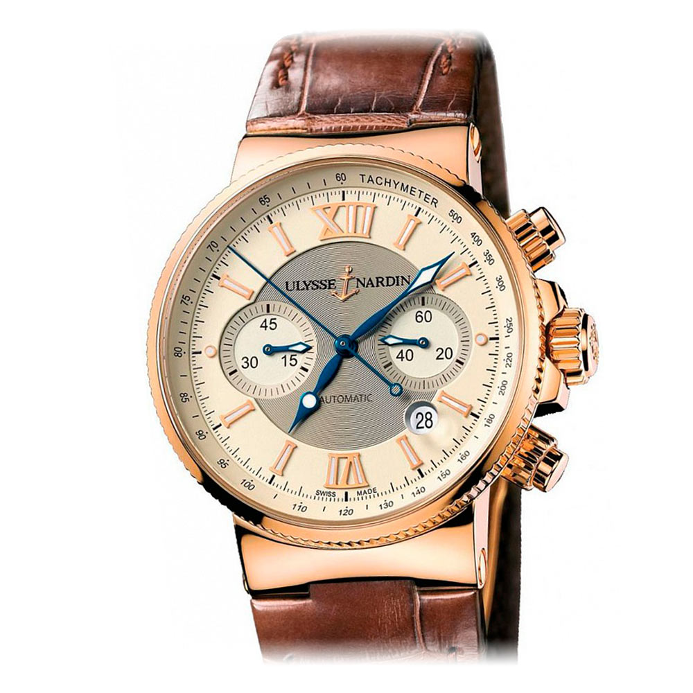 Ulysse Nardin Collection Maxi Marine 41 Chronograph Rose Gold 356-66